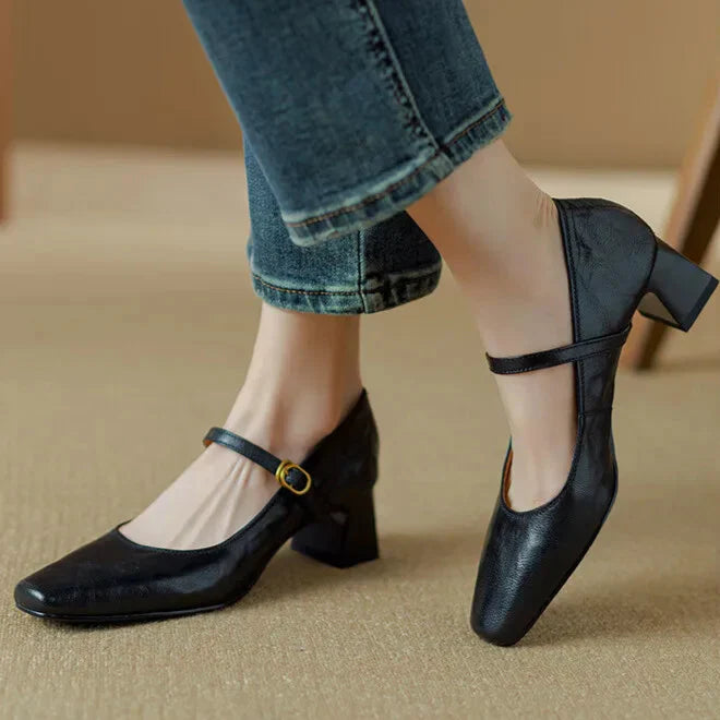 Bella Genuine Leather Heels