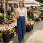 Women's High-Waist Wide-Leg Jeans