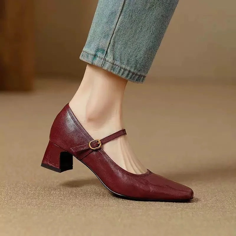 Bella Genuine Leather Heels