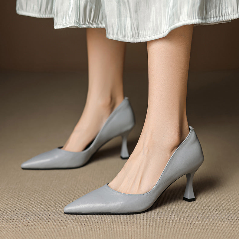 Gilda Genuine Leather Heels