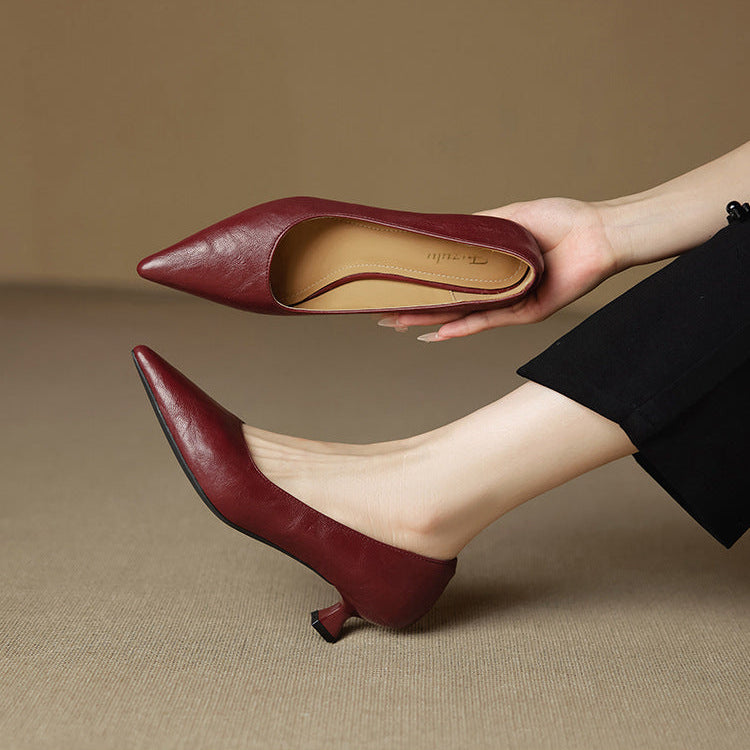 Selva Genuine Leather Heels