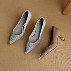 Clair Genuine Leather Heels