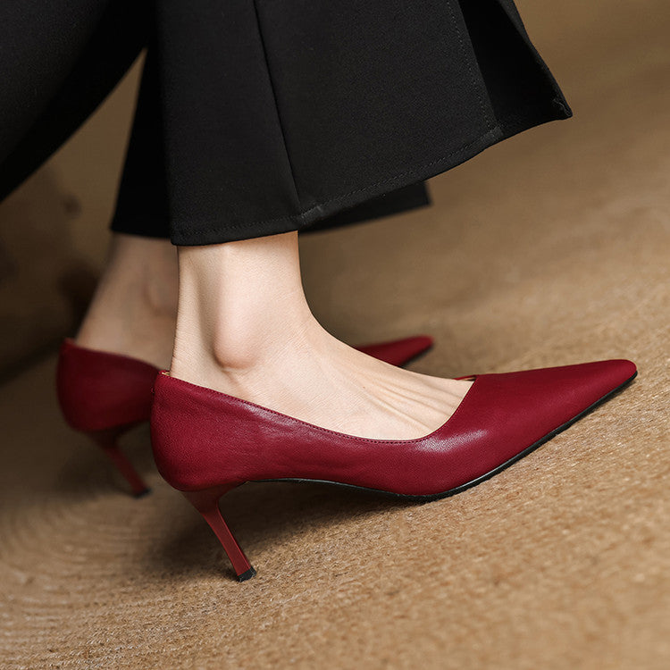 Avella Genuine Leather Heels