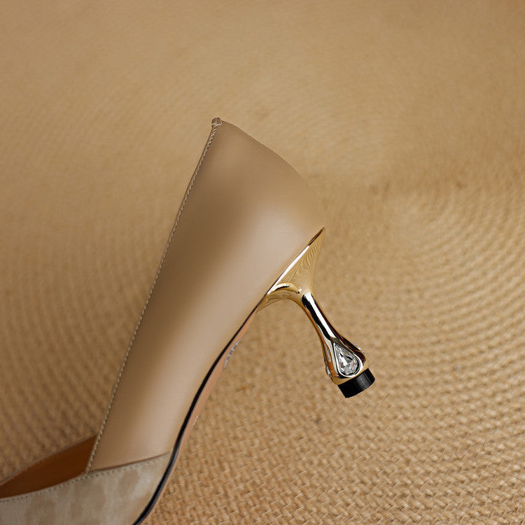 Clair Genuine Leather Heels