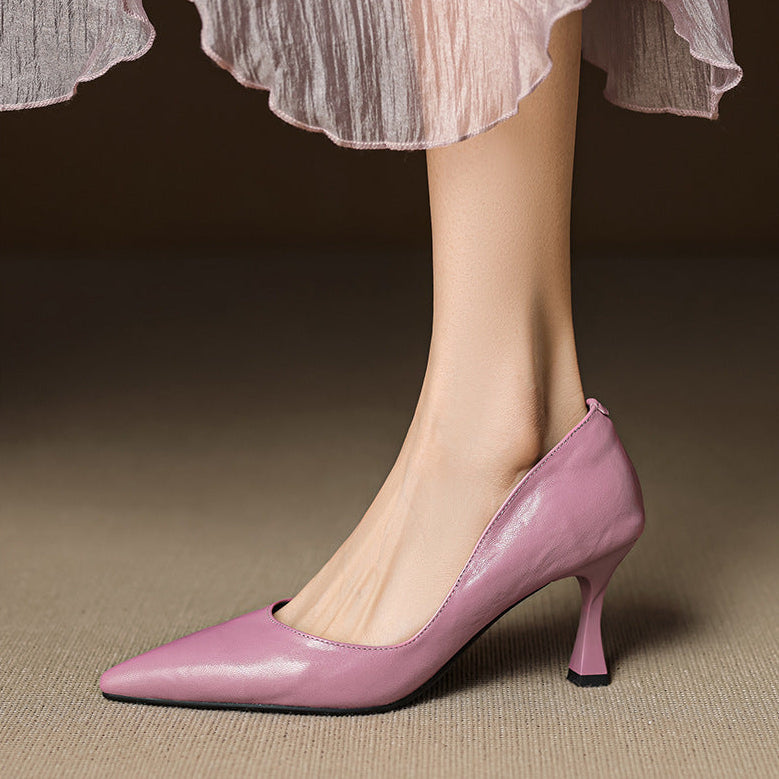 Gilda Genuine Leather Heels