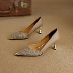 Clair Genuine Leather Heels