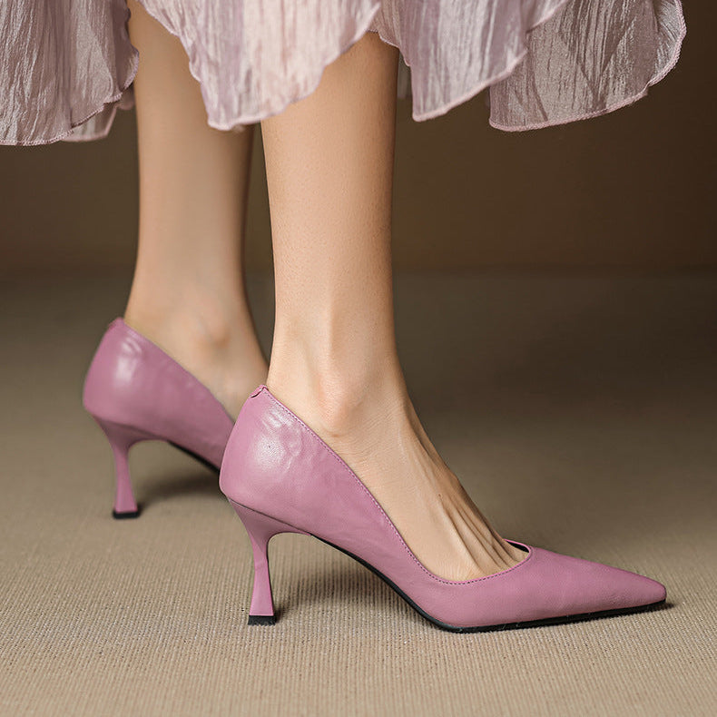 Gilda Genuine Leather Heels