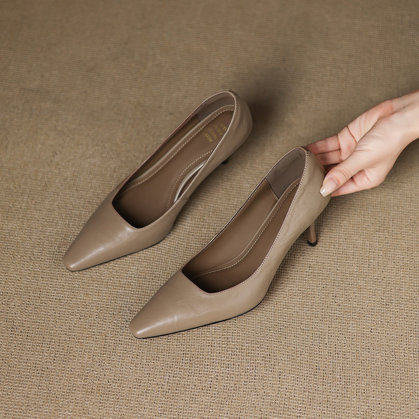 Zala Genuine Leather Heels