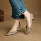 Clair Genuine Leather Heels