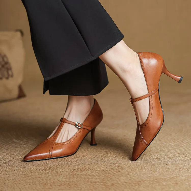 Beka Genuine Leather Heels