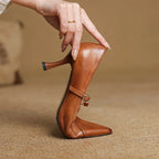 Elle Genuine Leather Heels