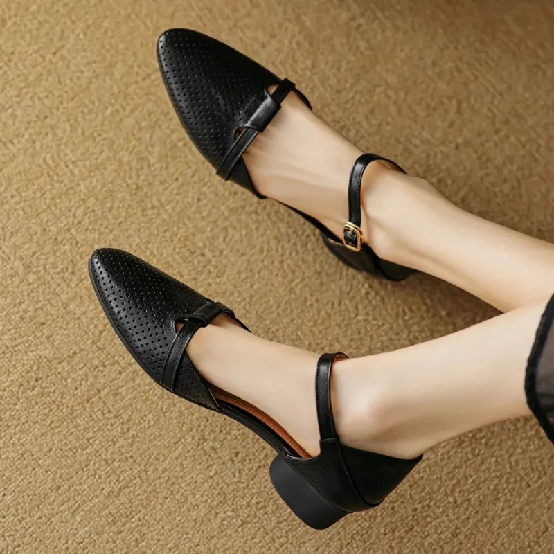 Julion Genuine Leather Heels