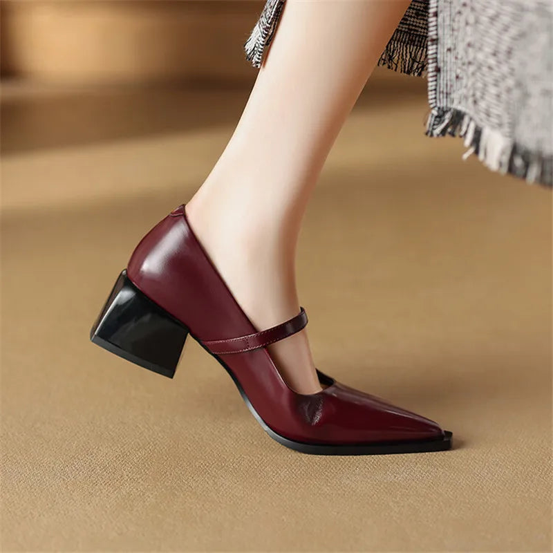 Maden Genuine Leather Heels