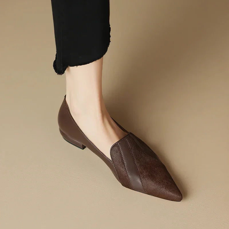 Kiara Genuine Leather Flats