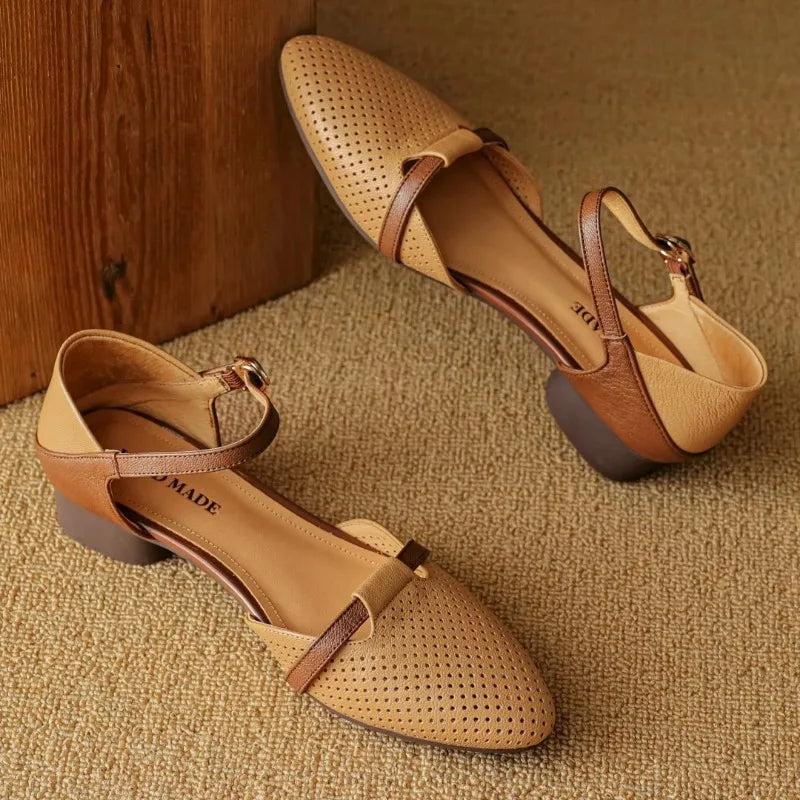 Julion Genuine Leather Heels