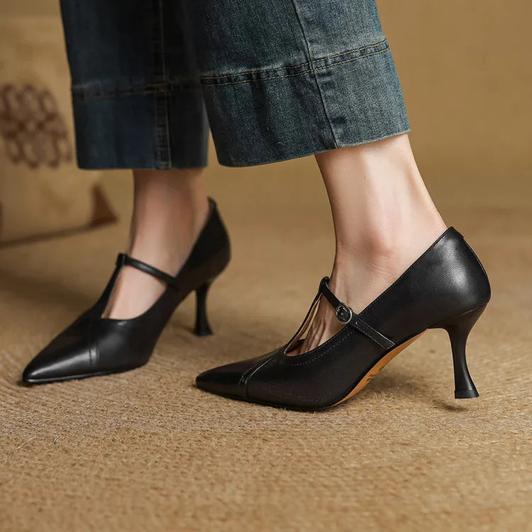 Beka Genuine Leather Heels