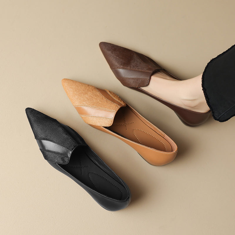 Kiara Genuine Leather Flats