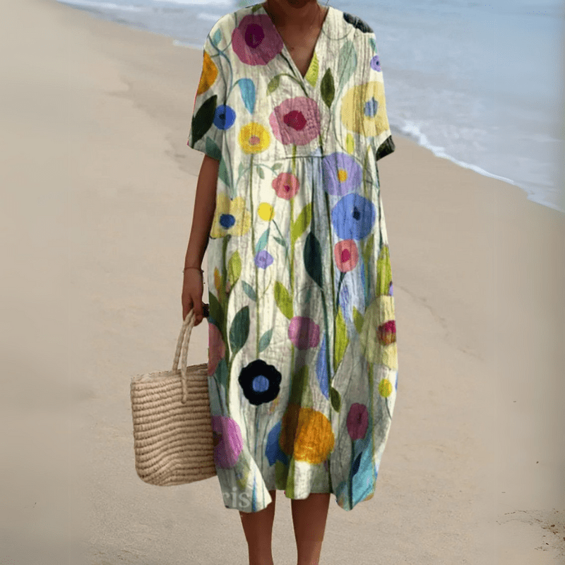 ADELFA | LOOSE COLORFUL DRESS