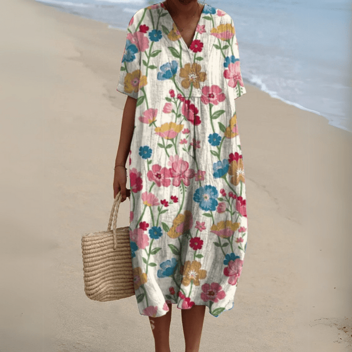 ADELFA | LOOSE COLORFUL DRESS