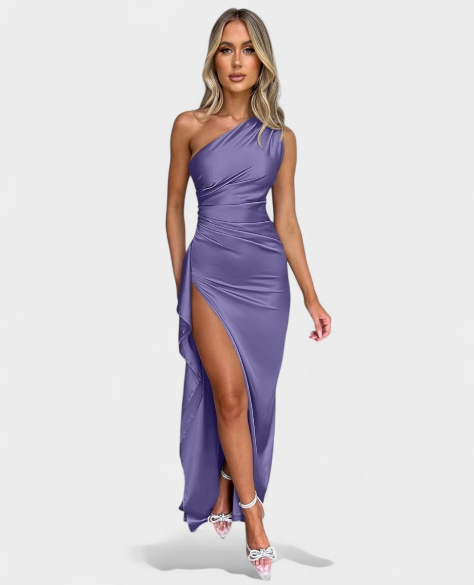 Amara | One-Shoulder Draped Maxi Dress