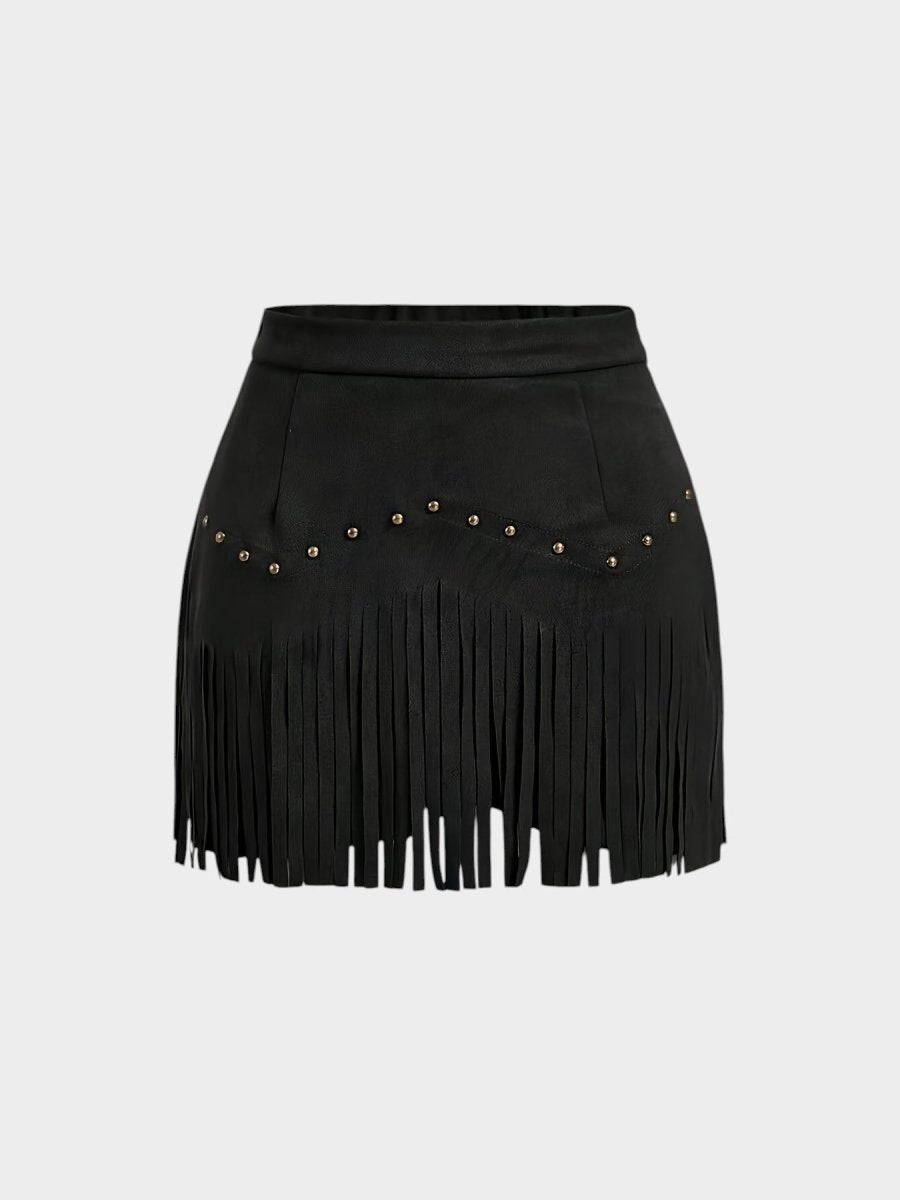 Amélie | Tassel-Detail Woven Skirt