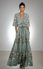 AVA™ | ELEGANT FLORAL DRESS