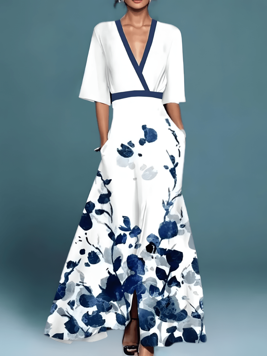 AVA™ | ELEGANT FLORAL DRESS