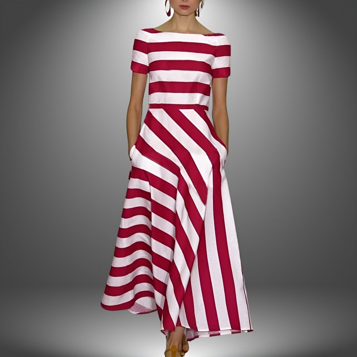 BELLA |  CLASSIC STRIPED MAXI DRESS