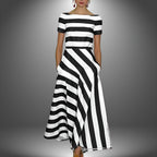 BELLA |  CLASSIC STRIPED MAXI DRESS