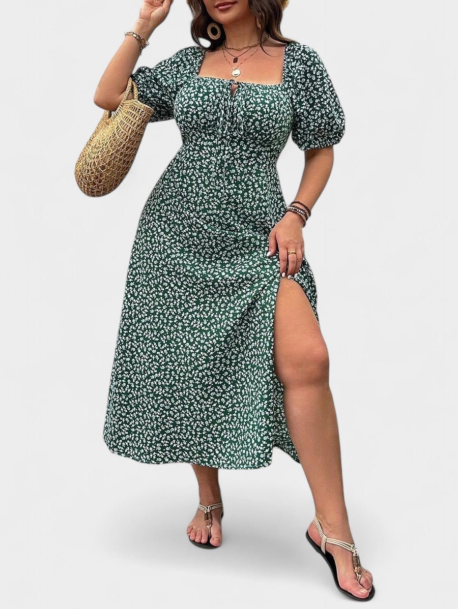 Breezaya | Plus-Size Floral Maxi Dress