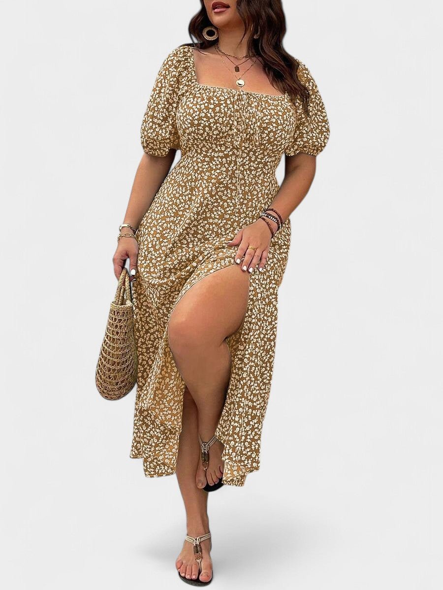 Breezaya | Plus-Size Floral Maxi Dress