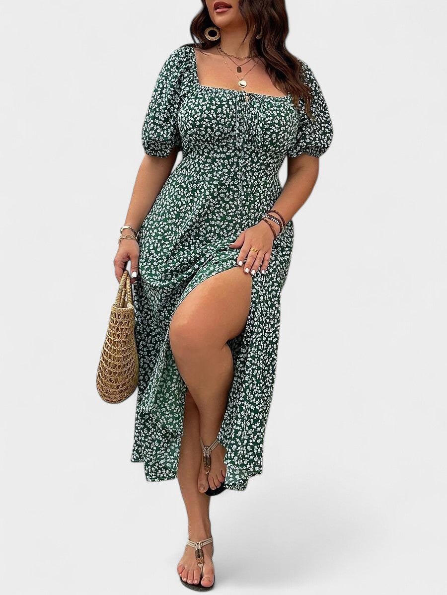 Breezaya | Plus-Size Floral Maxi Dress