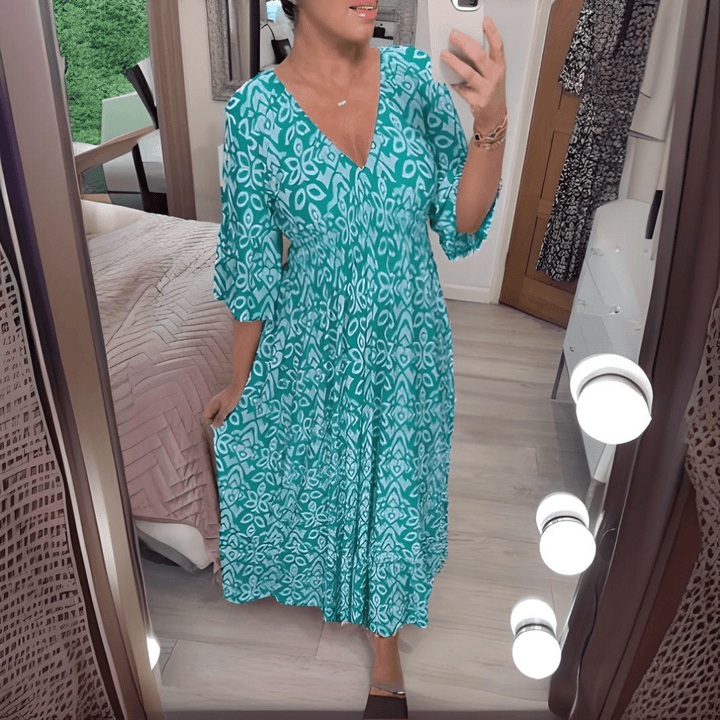 CHARMAGNE | FLOWY BOHO DRESS