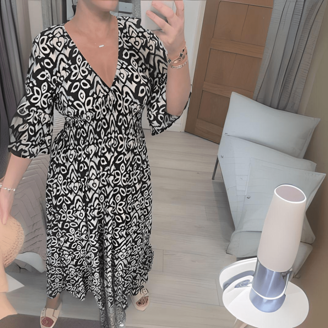CHARMAGNE | FLOWY BOHO DRESS