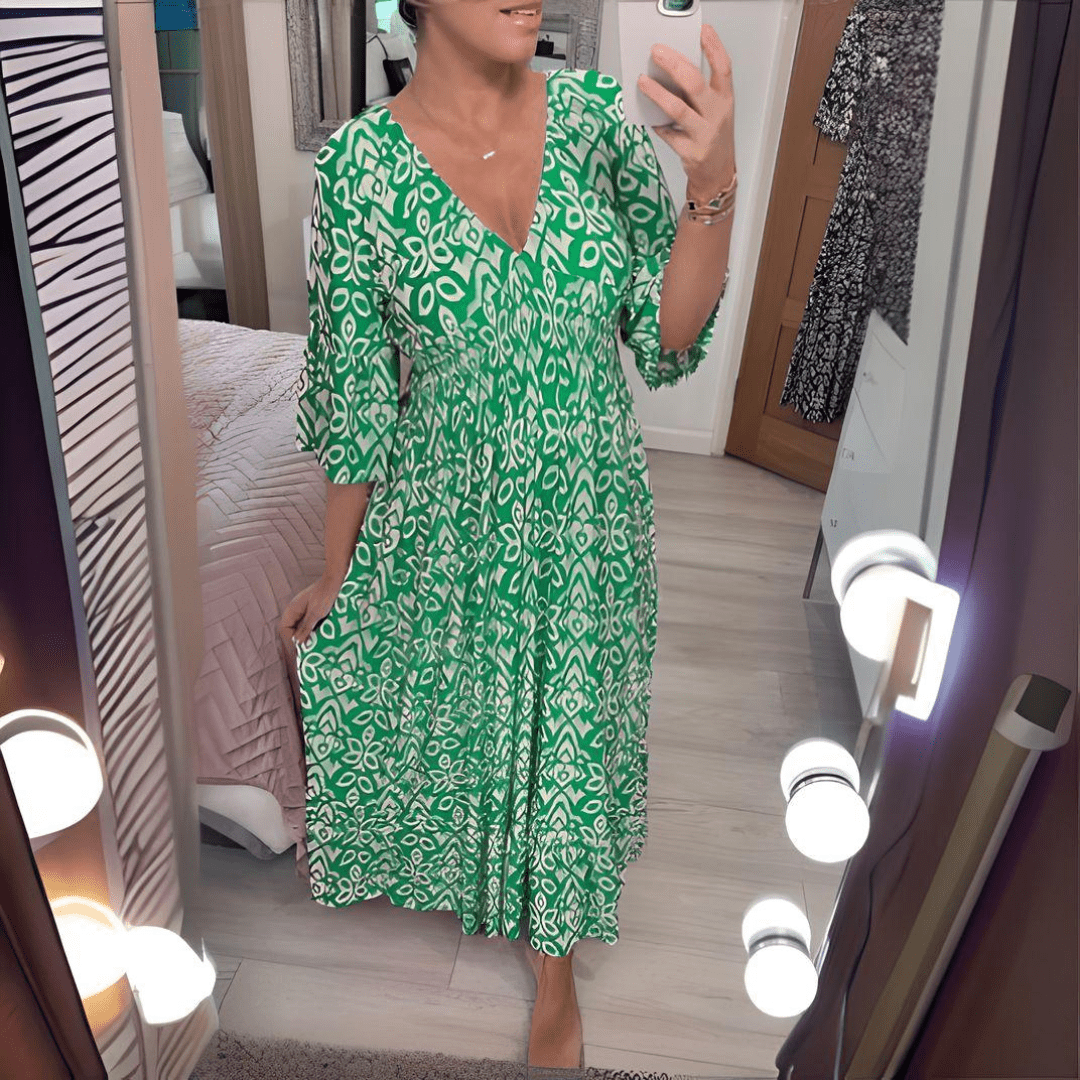 CHARMAGNE | FLOWY BOHO DRESS