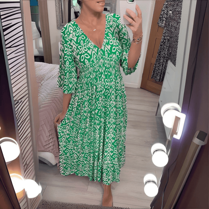 CHARMAGNE | FLOWY BOHO DRESS