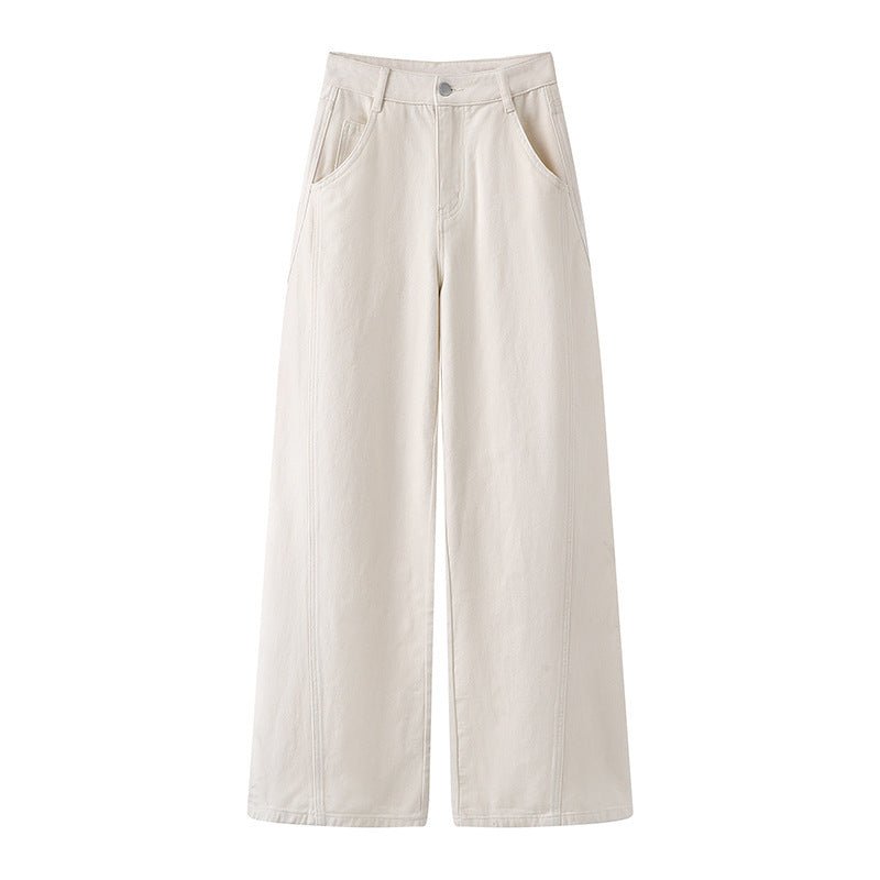 Clara™ | High-waisted jeans with sleeves & straight cut – refined silhouette