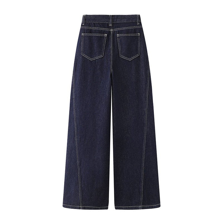 Clara™ | High-waisted jeans with sleeves & straight cut – refined silhouette