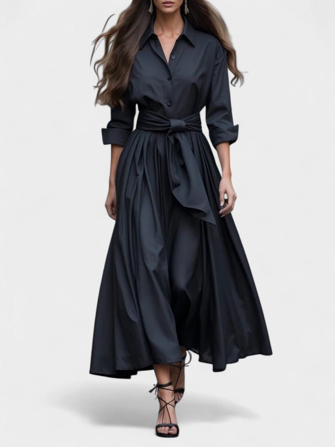 Elena | Cotton Twill Shirt Dress