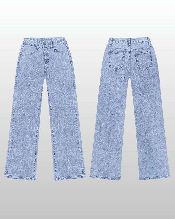 High Waist Straight Jeans