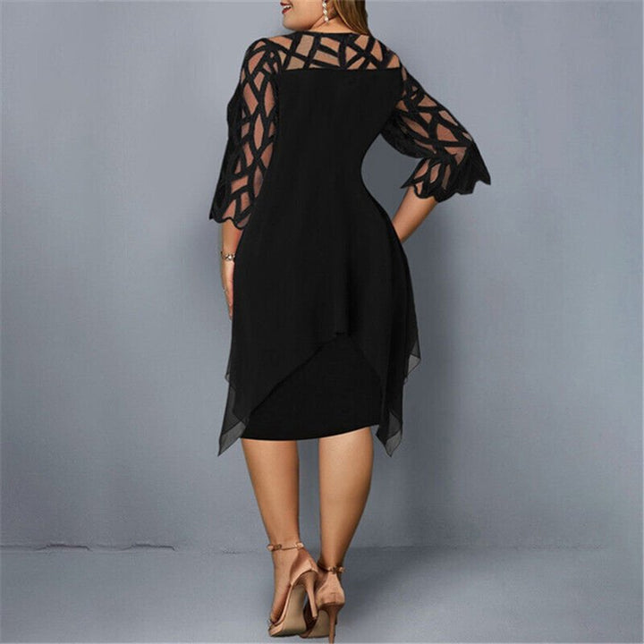 Isabella | Chic Plus Size Midi Dress For Modern Women
