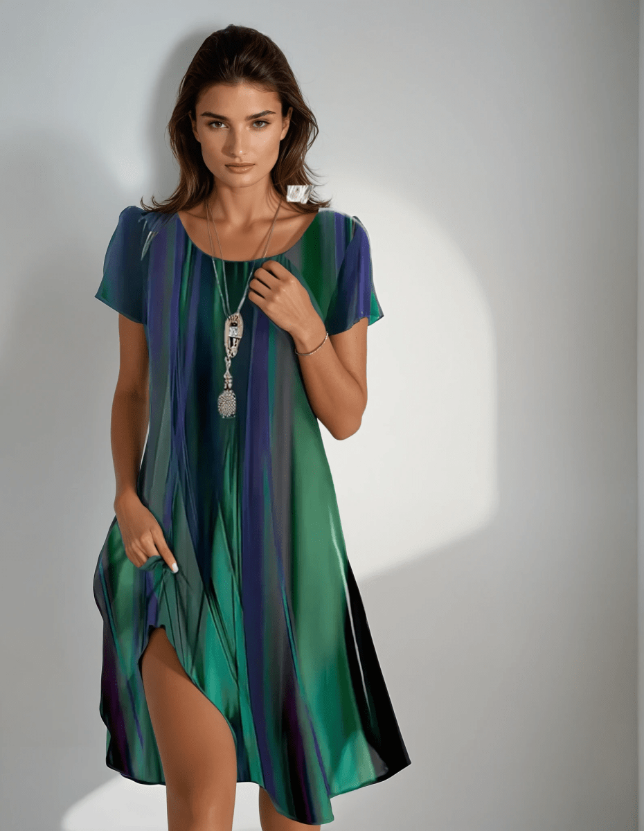 LENA | RELAXED BOHO DRESS WITH GRADIENT