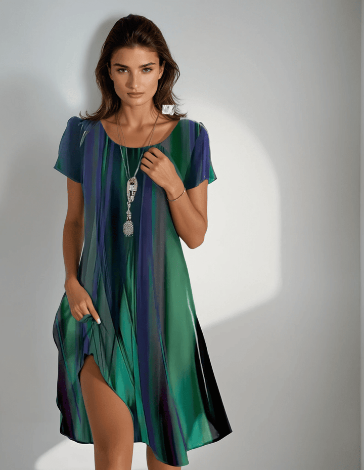 LENA | RELAXED BOHO DRESS WITH GRADIENT