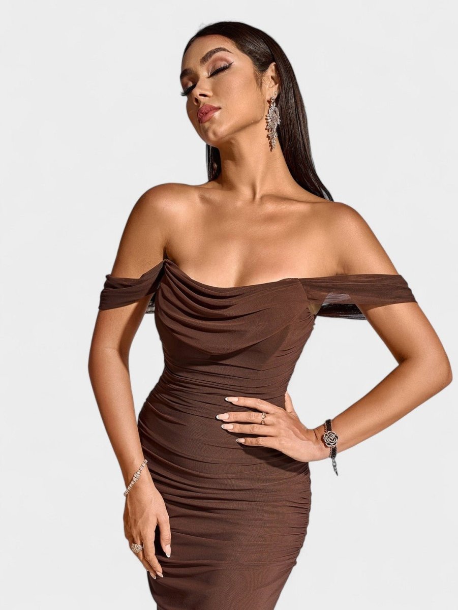 Lora | Nuit Draped Evening Gown