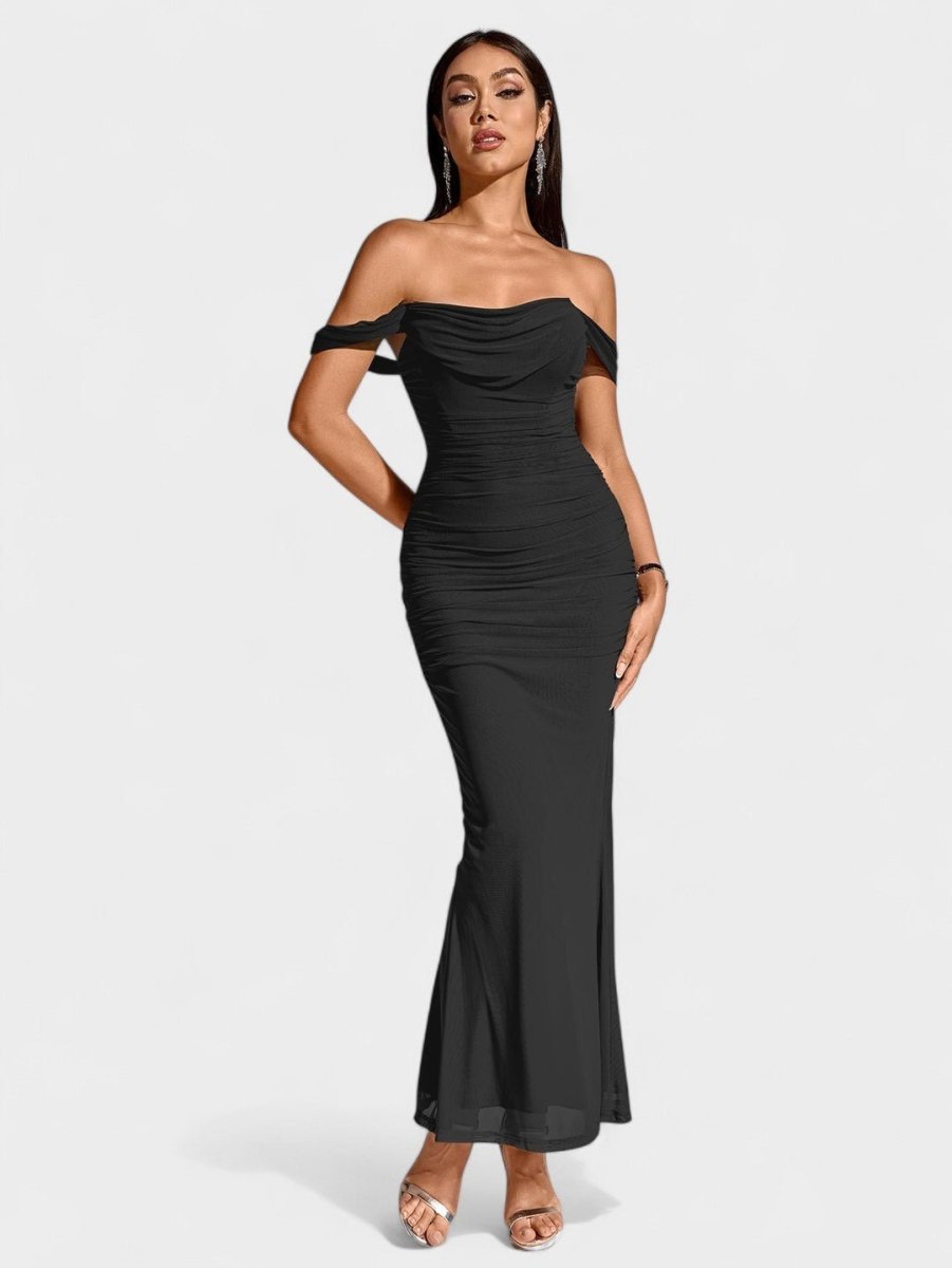 Lora | Nuit Draped Evening Gown