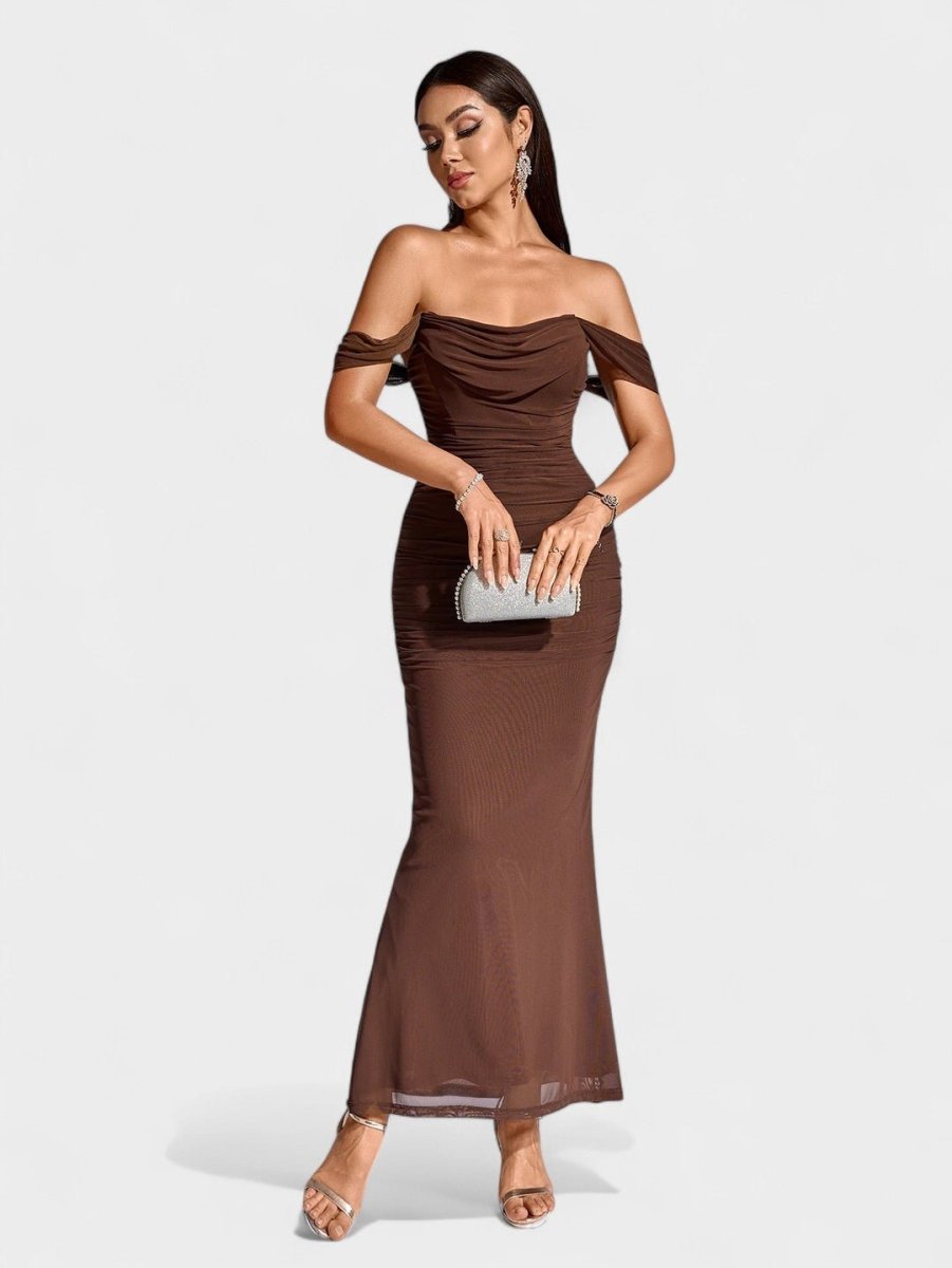 Lora | Nuit Draped Evening Gown