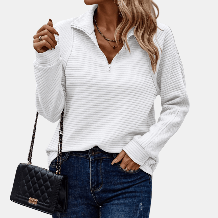 Maevira | Half-Zip Detailed Pullover