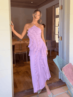 Marina | Pleated Maxi Dress