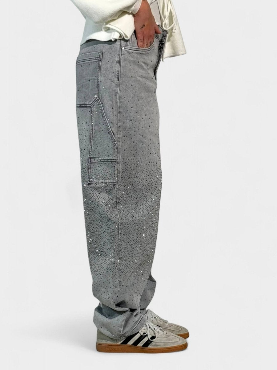 Mary | Diamond-Embellished Balloon Jeans