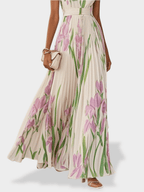 Mary | Pleated Maxi Dress
